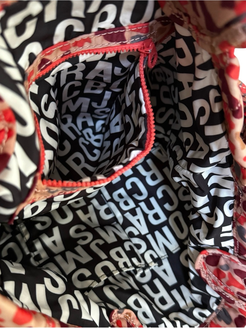 Marc Jacob’s Quilted Nylon Pink Leopards Print Tote Bag - Picture 11 of 14